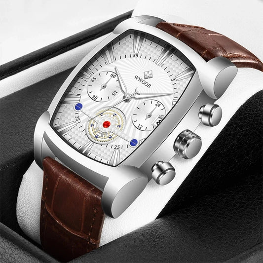 Men Quartz WWOOR 8843 Square Watch