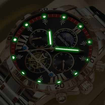 Mens Quartz BINBOND B3103 Watch