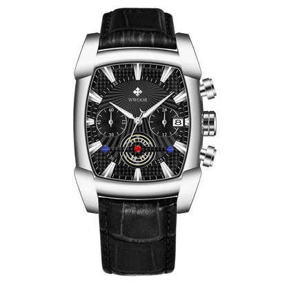 Men Quartz WWOOR 8843 Square Watch