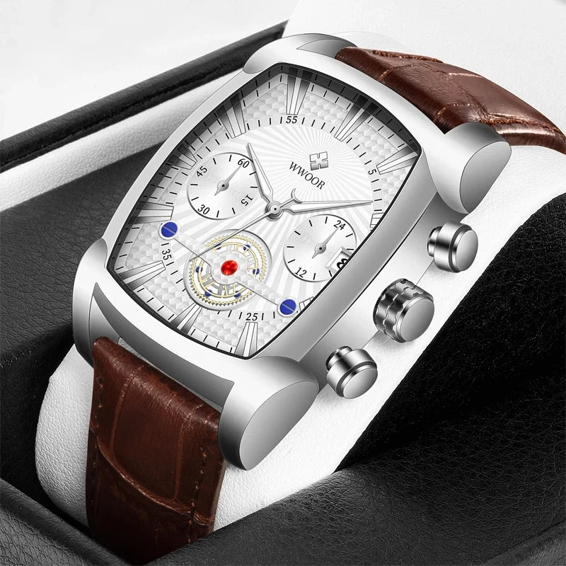 Men Quartz WWOOR 8843 Square Watch