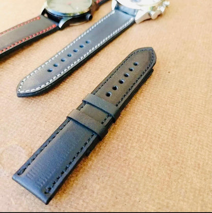 Hand Stitched  Pure Leather Straps