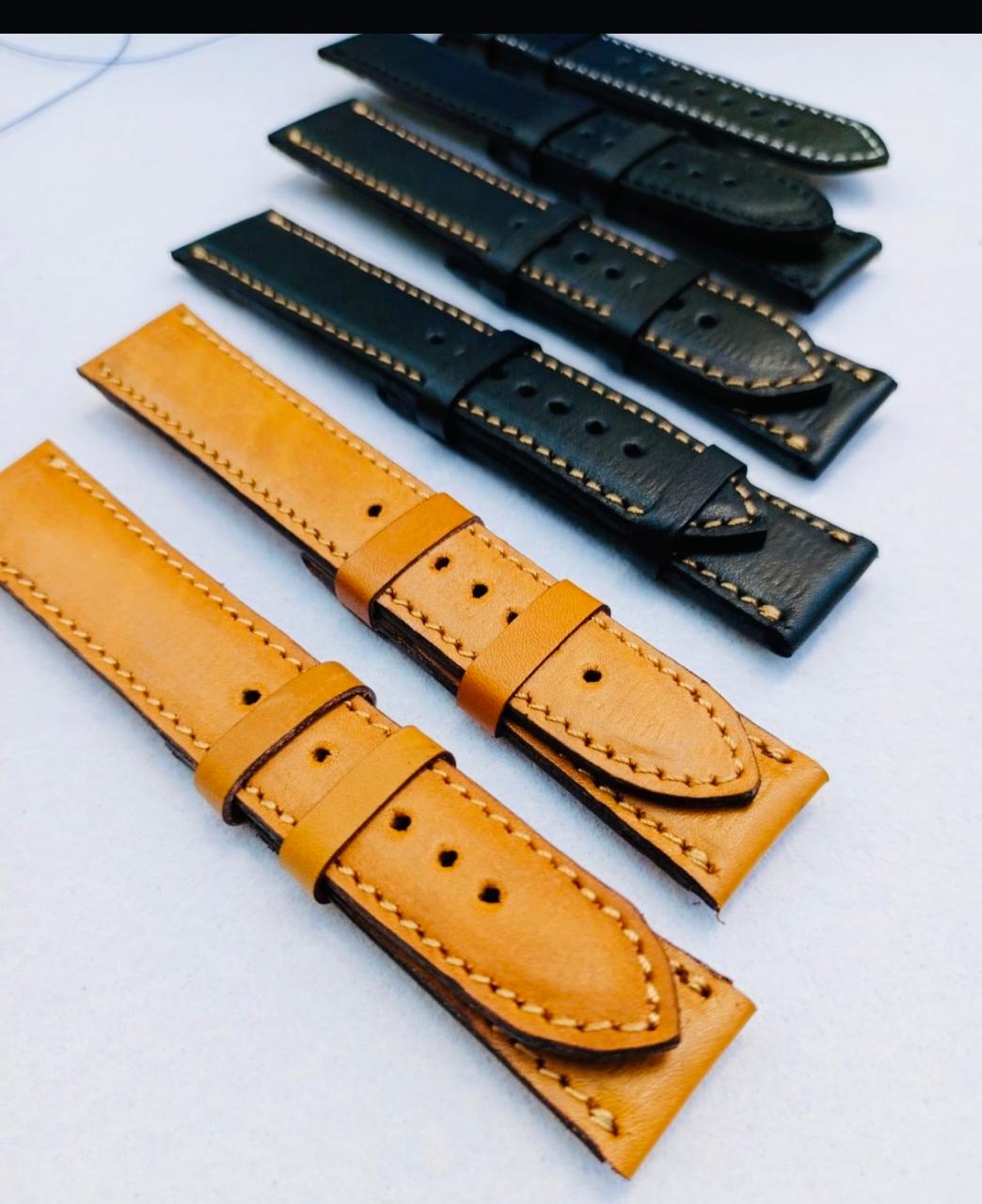 Hand Stitched  Pure Leather Straps