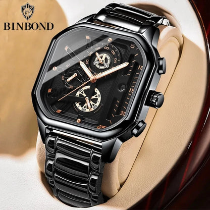 Mens Quartz Chronograph BINBOND 6577 Watch