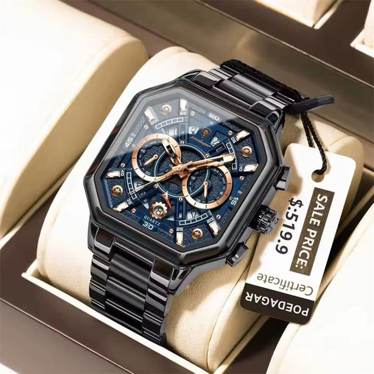 Mens POEDAGAR 983 Chronograph Watch