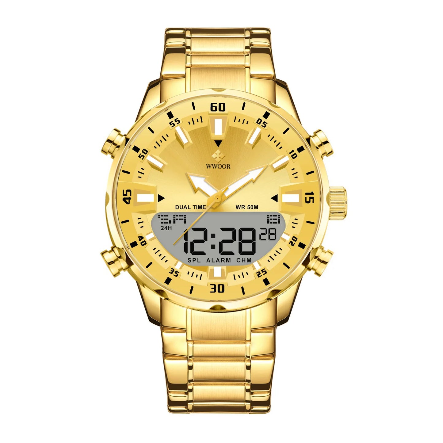 Mens WWOOR 8890 Dual display watch