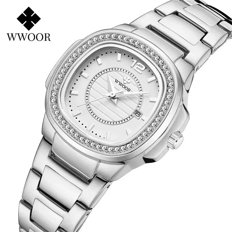 Ladys Wwoor 8874 Diamond Square Women Watch