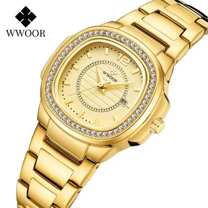 Ladys Wwoor 8874 Diamond Square Women Watch