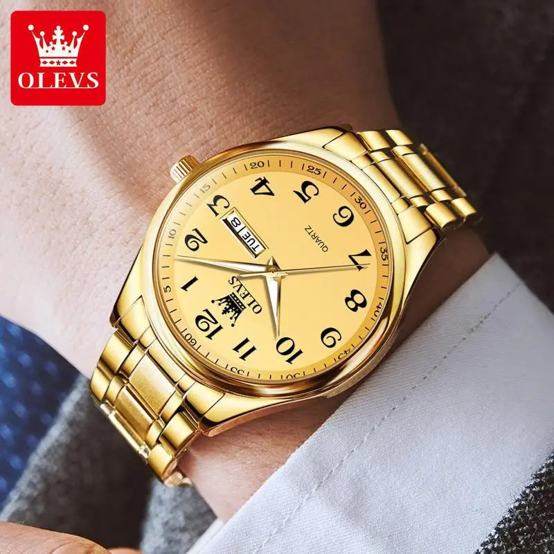 Mens Olevs 5567 Quartz Watch