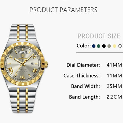 POEDAGAR 675 Luxury Quartz Men Watch