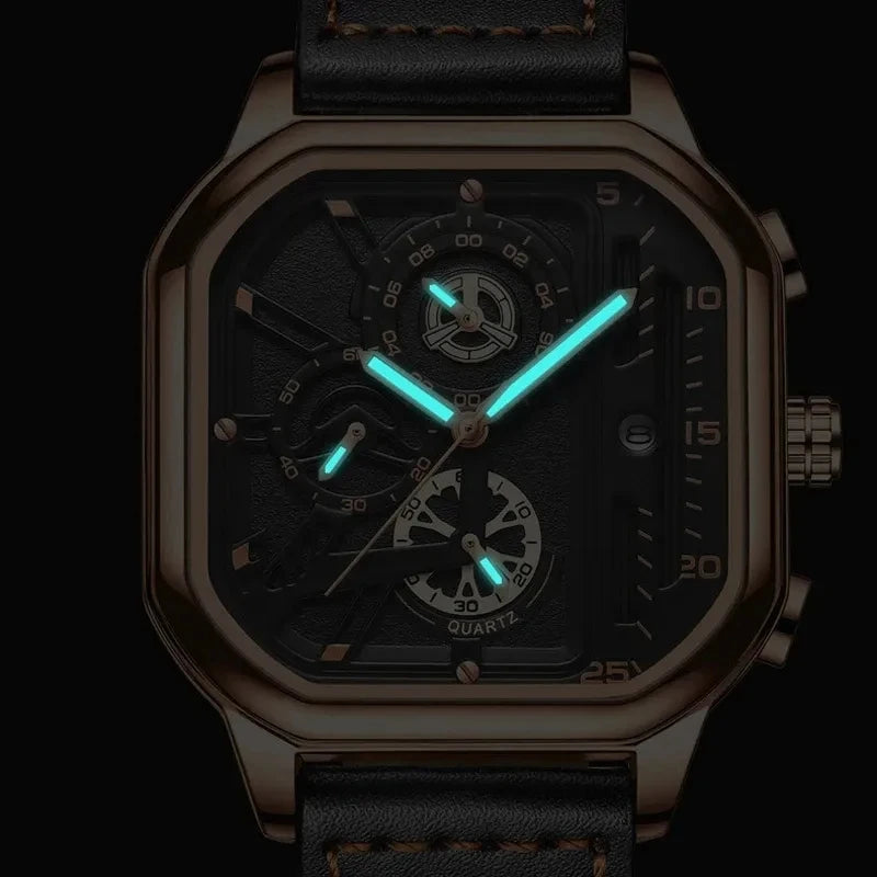 Mens Quartz Chronograph BINBOND 6577 Watch