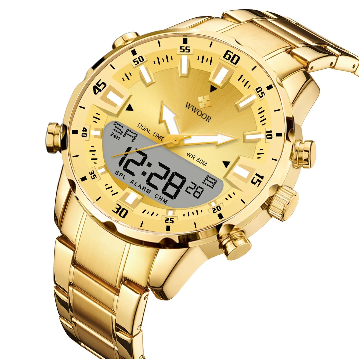 Mens WWOOR 8890 Dual display watch