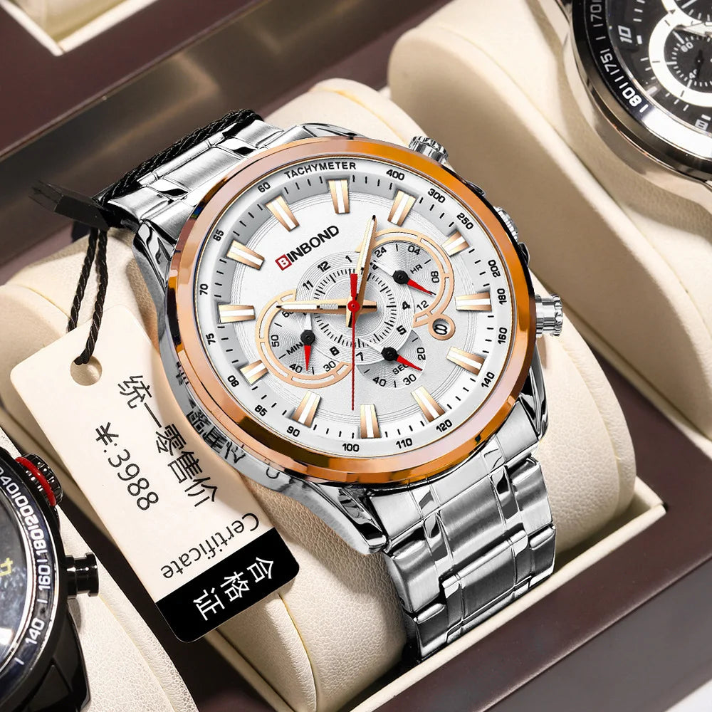 Mens Binbond B6395 Chronograph Watch