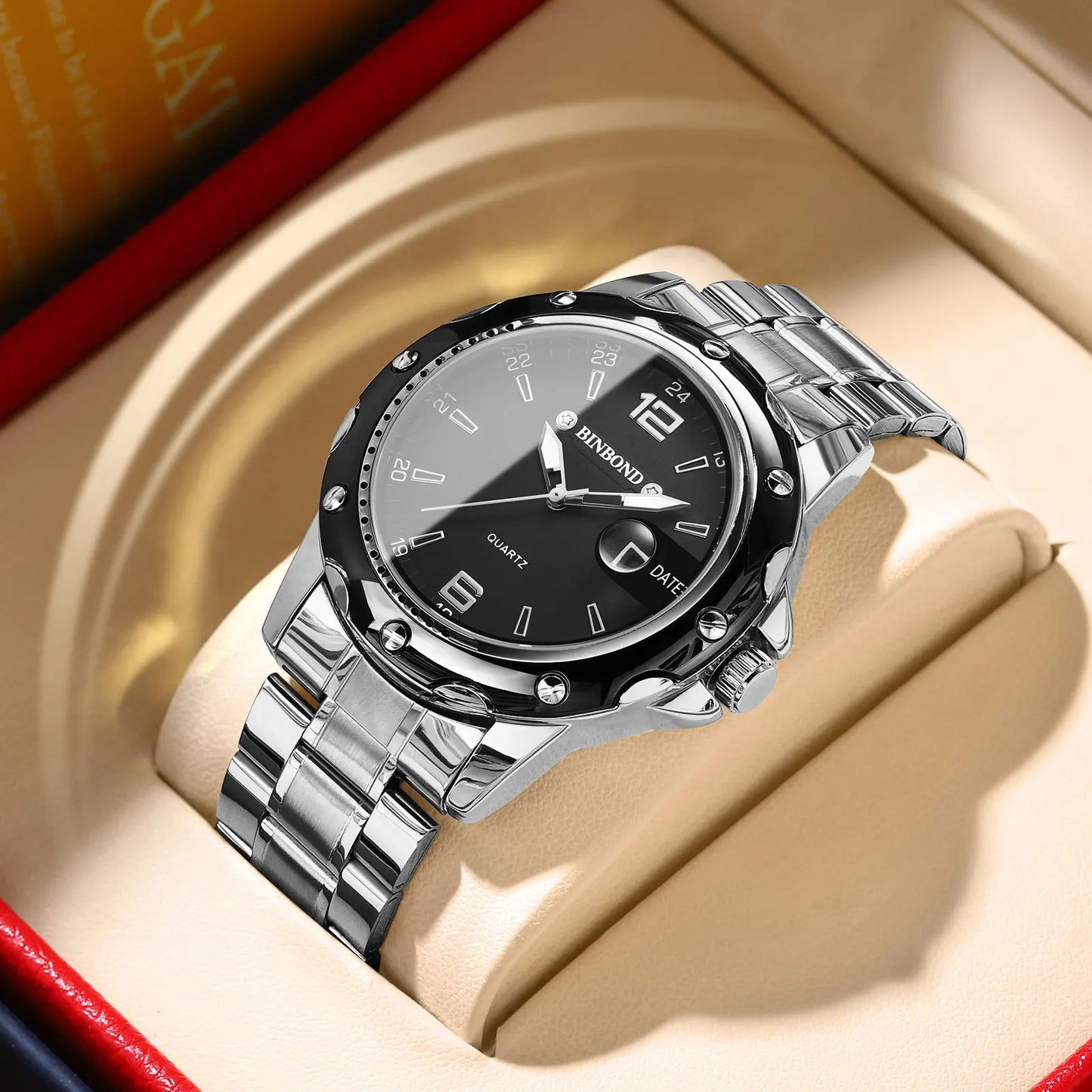 Mens Quartz Binbond B9696 Watch