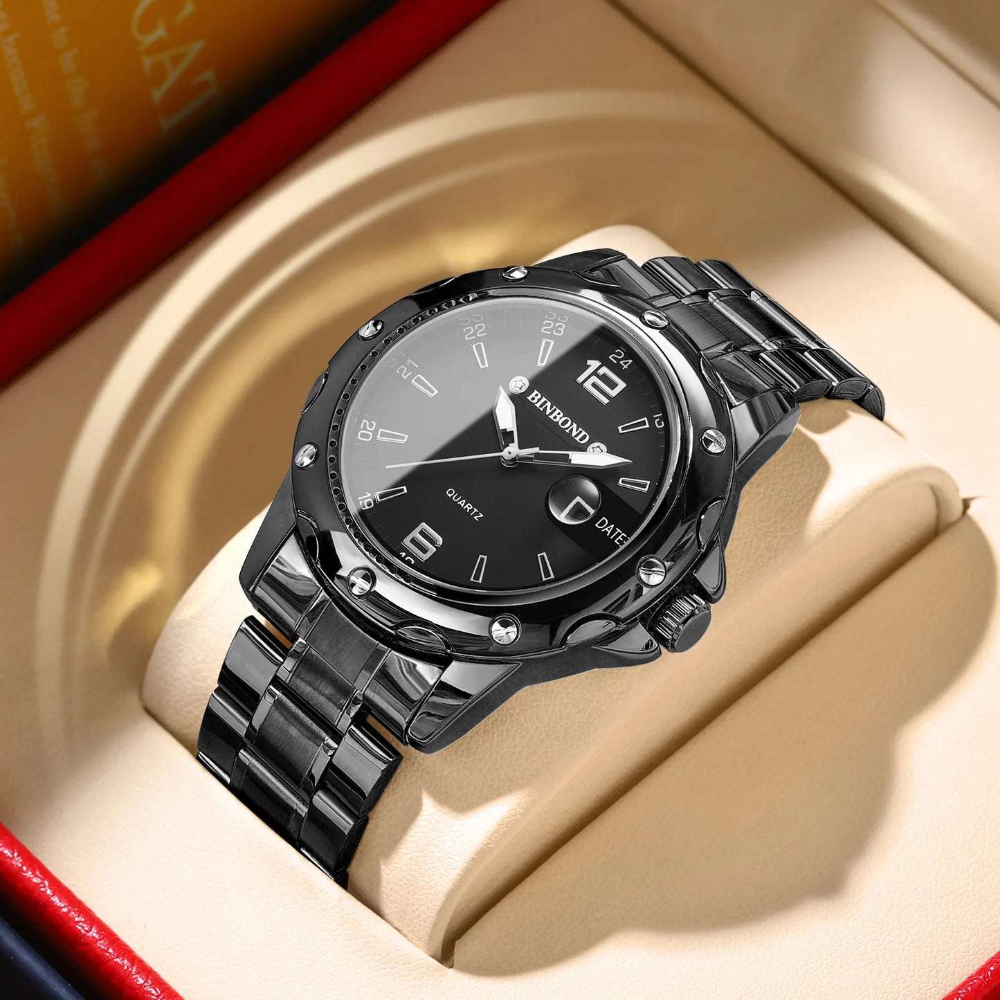 Mens Quartz Binbond B9696 Watch