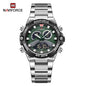 Top Brand NAVIFORCE 9207 Double Time Mens Watch
