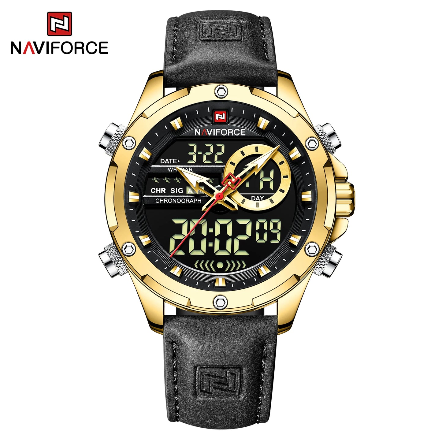 Mens Dual Display NAVIFORCE 9208